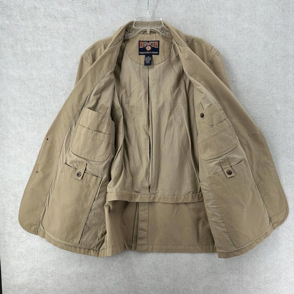 Duluth Trading Co Sports Coat Mens LARGE‎ Canvas Field Chino Blazer Jacket Black - Picture 4 of 15